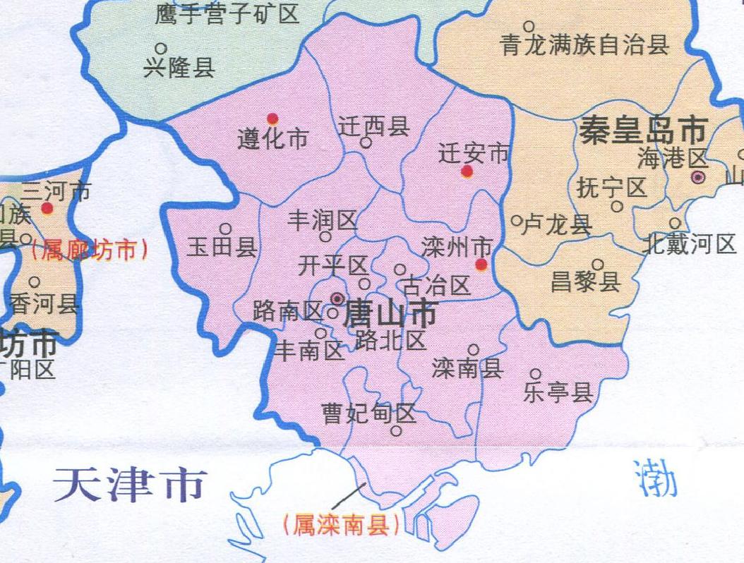 唐山市各县人口排名,唐山市各区人口