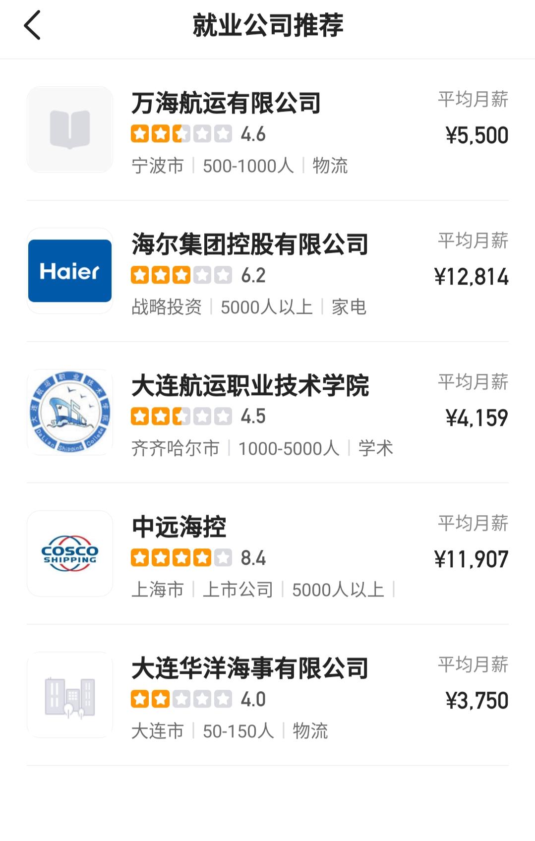 航海技术和轮机工程薪资待遇,大连海事大学航海专业毕业薪资