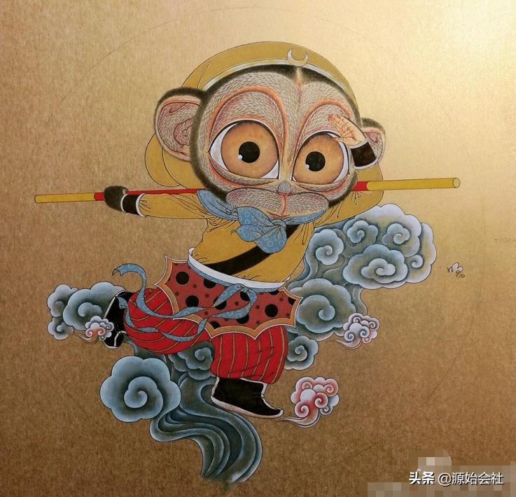 国画还能这么玩？钟馗打台球，孙悟空猪八戒拍证件照…