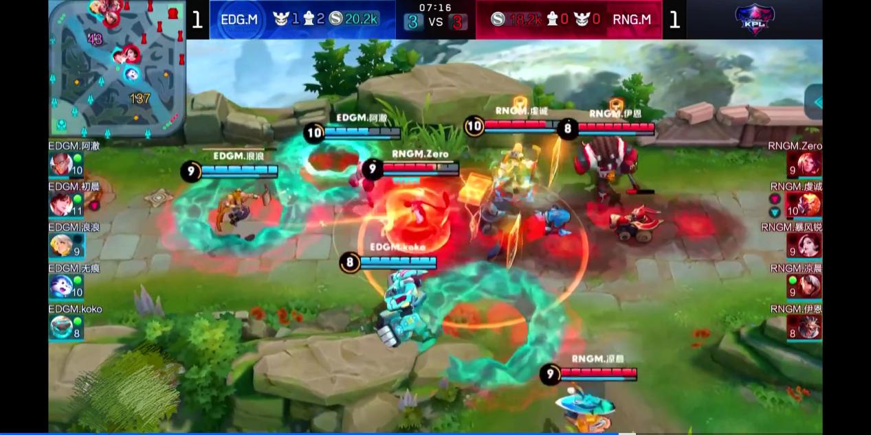 王者荣耀张良全局解说,edgm浪浪打野