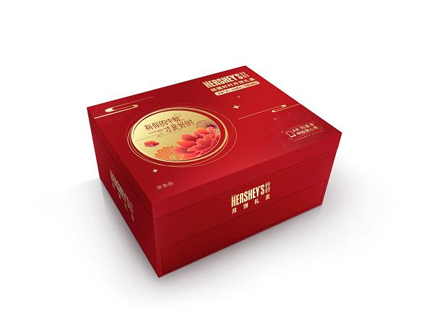 巧克力冰皮月饼高级礼盒,好时巧克力月饼