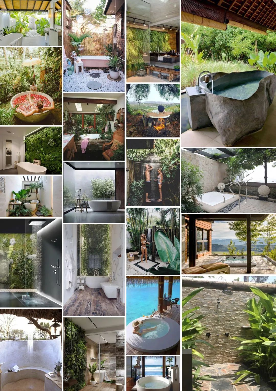 私家花园景观含鱼池设计,浴室设计放衣服