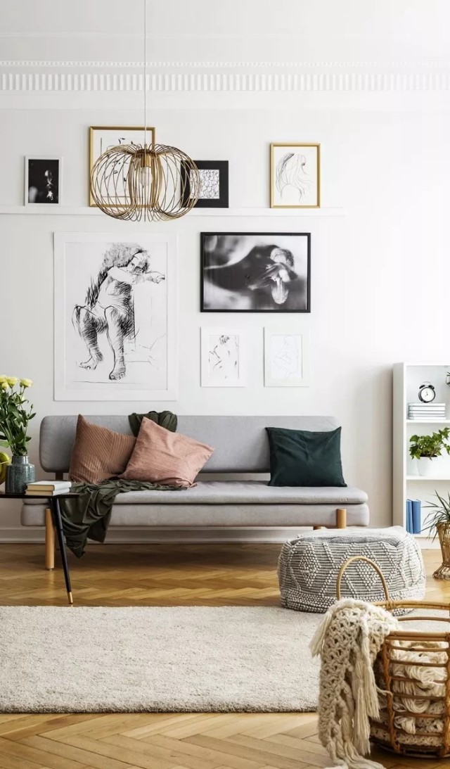 人字木地板装修效果图,石塑木地板装修效果图