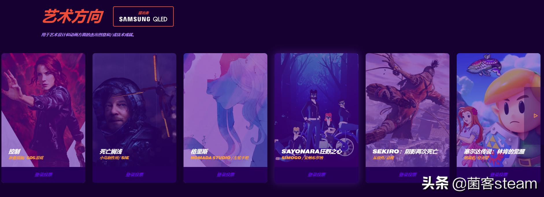 tga2019入围名单,tga历年入围获奖名单