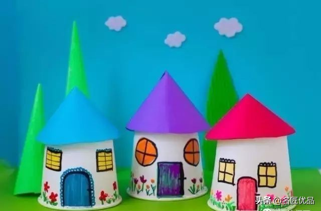 用两个纸杯手工制作纸杯娃娃,纸杯手工制作大全幼儿园手工