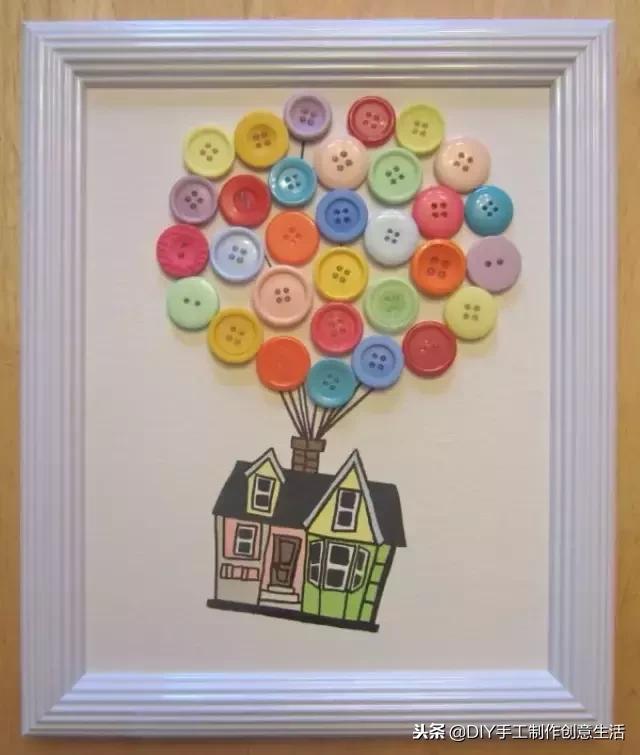 纽扣旧物改造篮子,旧物改造牛仔布做钥匙扣