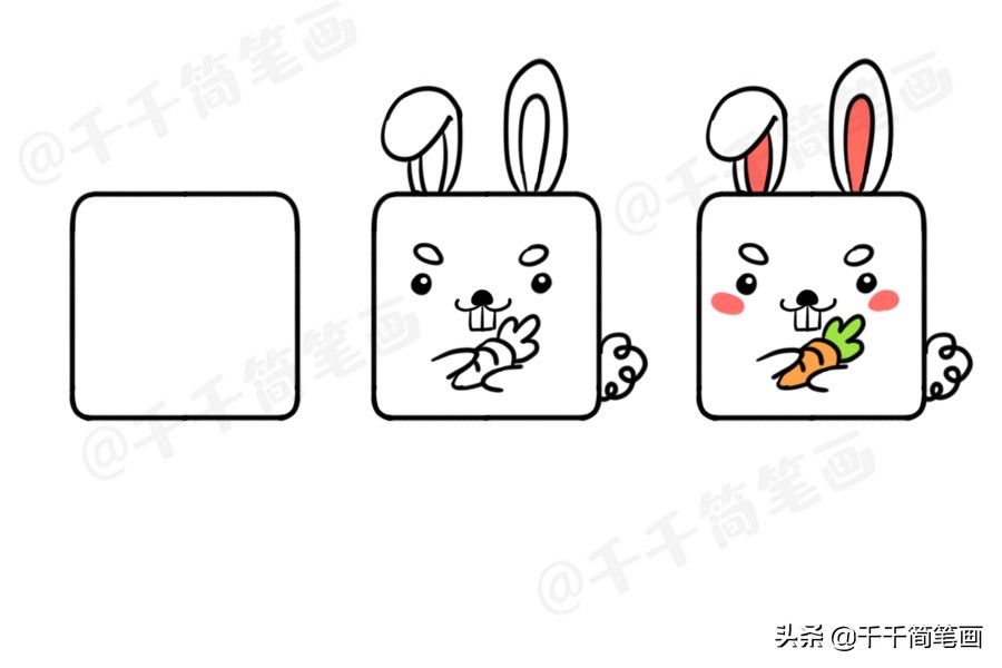 简笔画动物老虎简单,100种可爱动物简笔画熊猫