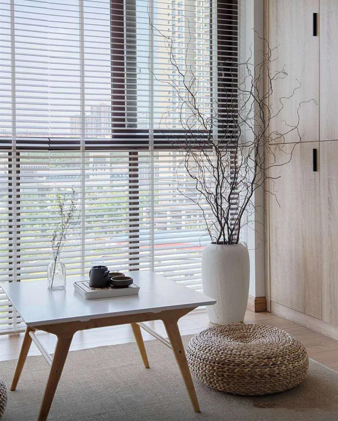 原木风茶室20平方空间装修效果图,100平方小户型原木风带茶室设计