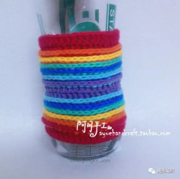 一线连衣服钩编教程,衣服手工钩编