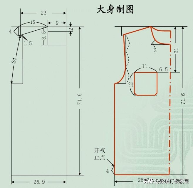 罗纹t恤衫v型领怎么做,t恤罗纹领如何算长度