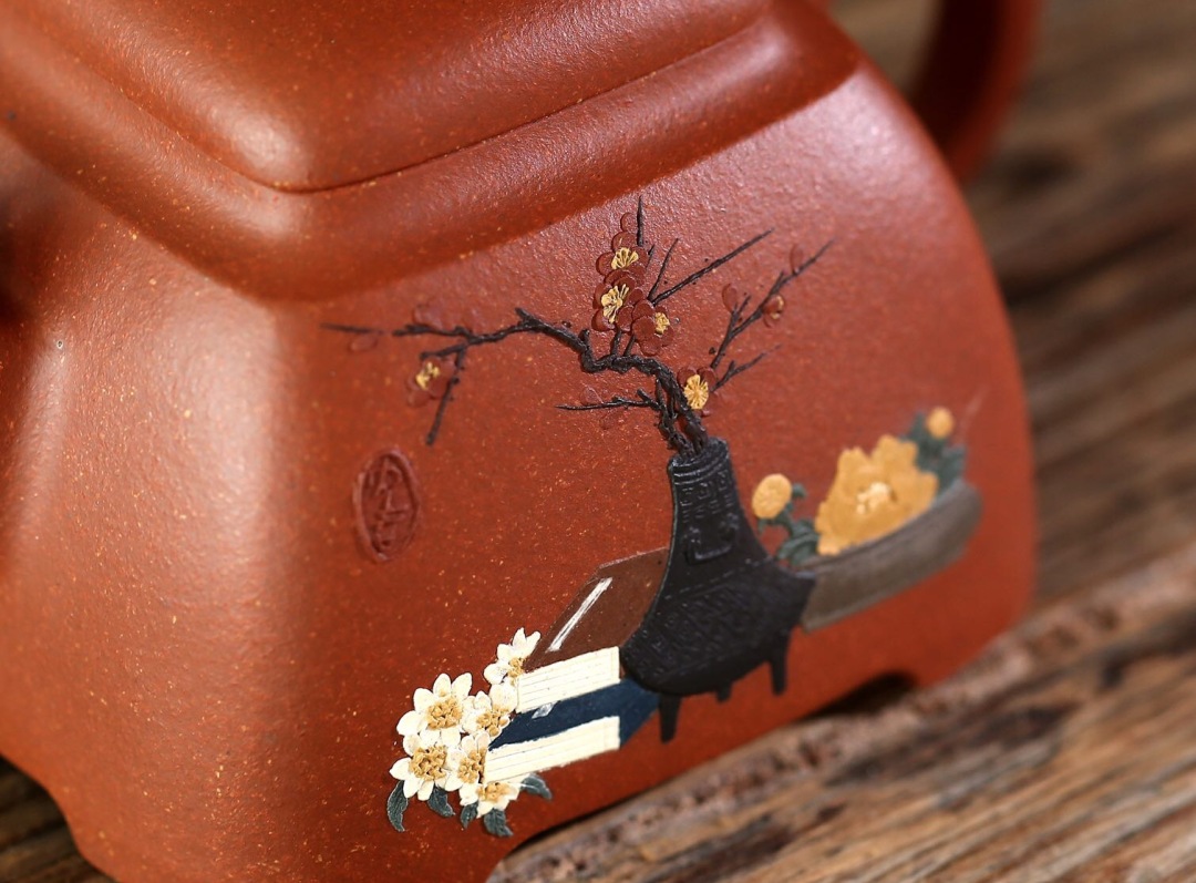 全手工紫砂壶方器鉴别,紫砂壶花器贵还是方器贵