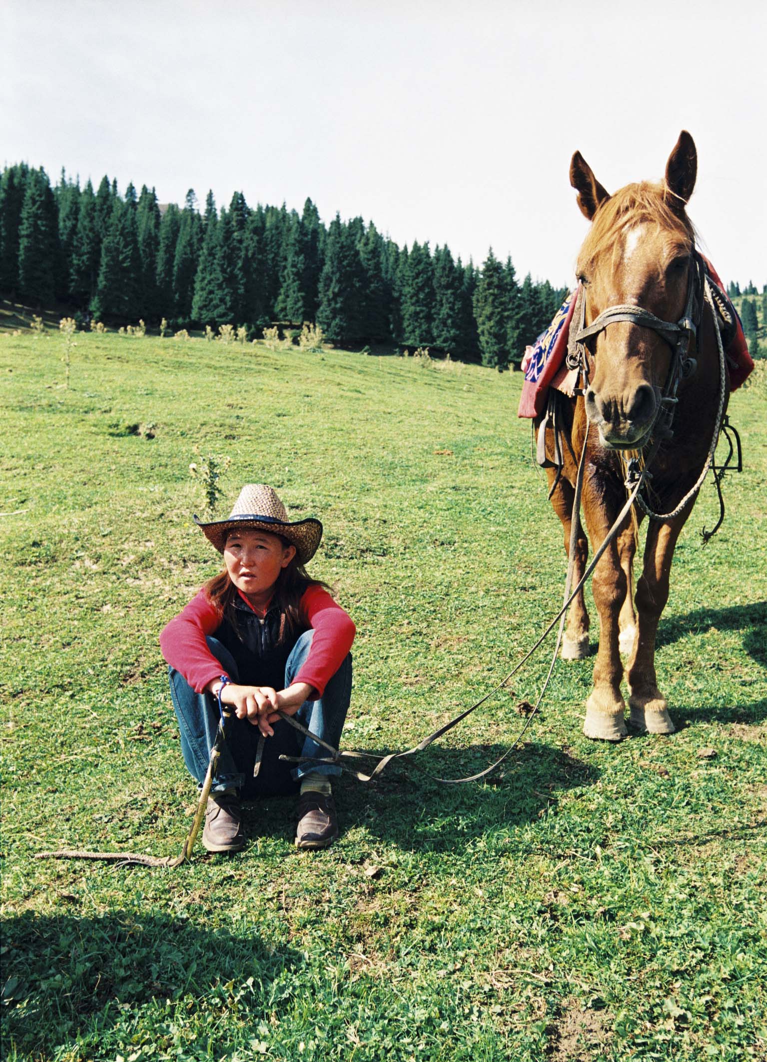 绮丽的原生态牧场,秀美善良的哈萨克姑娘,我的*疆新**南山牧场艳遇