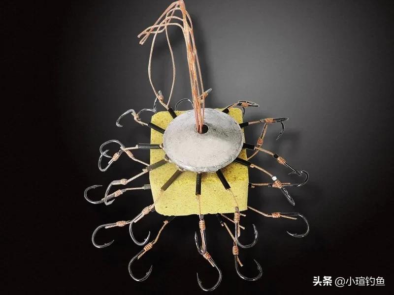 海竿翻板钩及线组的使用方法,海竿锚钩线组搭配