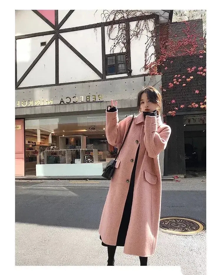 小个子粉色长款大衣搭什么宽头鞋,穿粉色大衣配什么颜色的包包好看