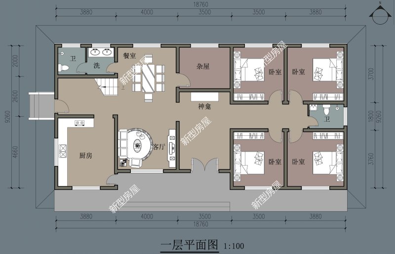 10套新农村建房户型，堂屋柴火房一个不落，我最爱第7套，你呢？