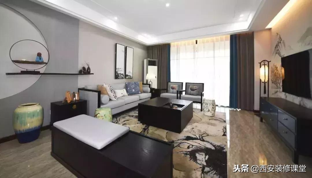 30款新中式客厅骨子里的东方韵味,30款中式客厅韵味十足