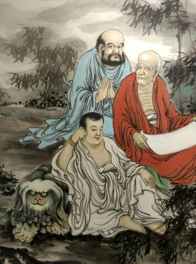 十八罗汉三十六座图,观音三尊十八罗汉