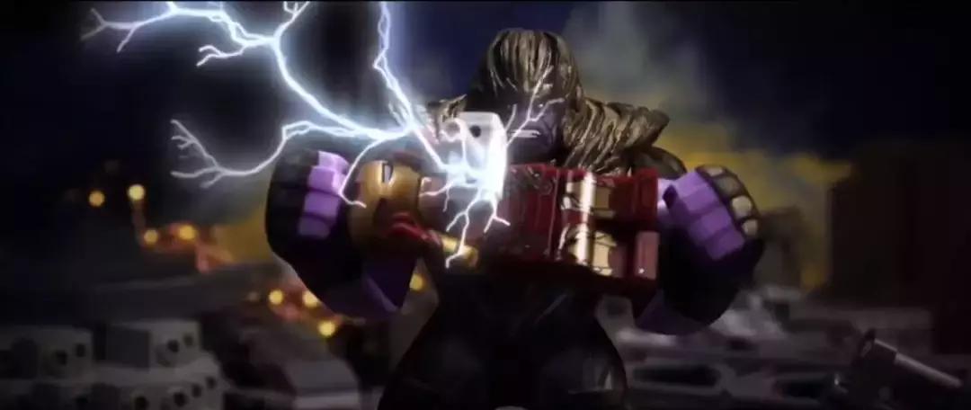 乐高复联四雷神打响指,复联四灭霸乐高