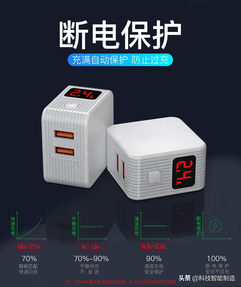 充电头充满自动断电,充电保护器自动断电防过充