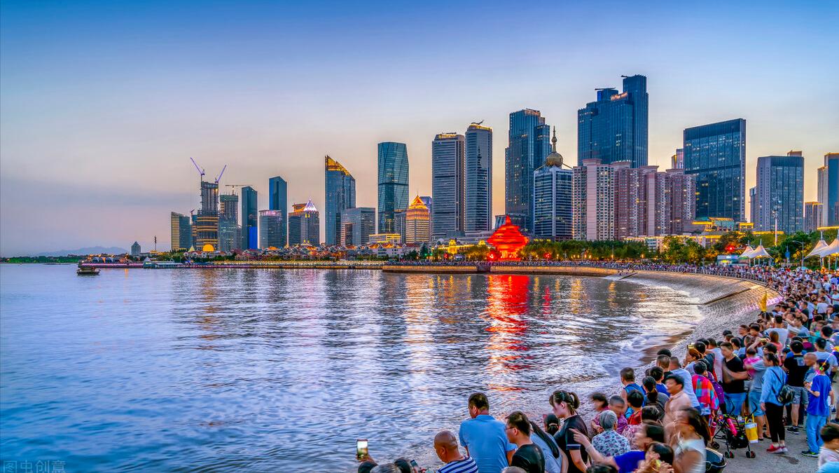 美丽海滨城市青岛,青岛旅行金沙滩