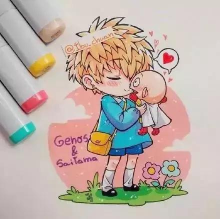 马克笔动漫上色教程q版,动漫手绘马克笔上色教程