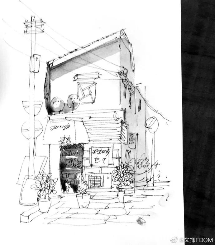 淡彩钢笔画技法,钢笔淡彩画基本知识