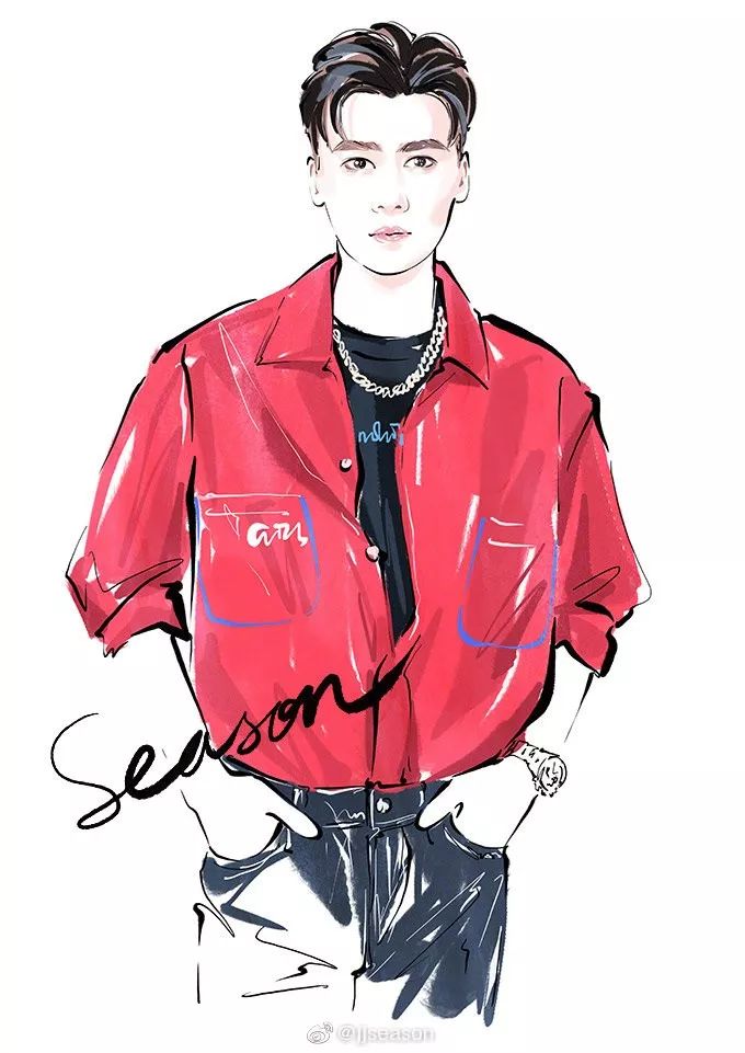 精美水墨插画,那些浪漫的水墨画插画