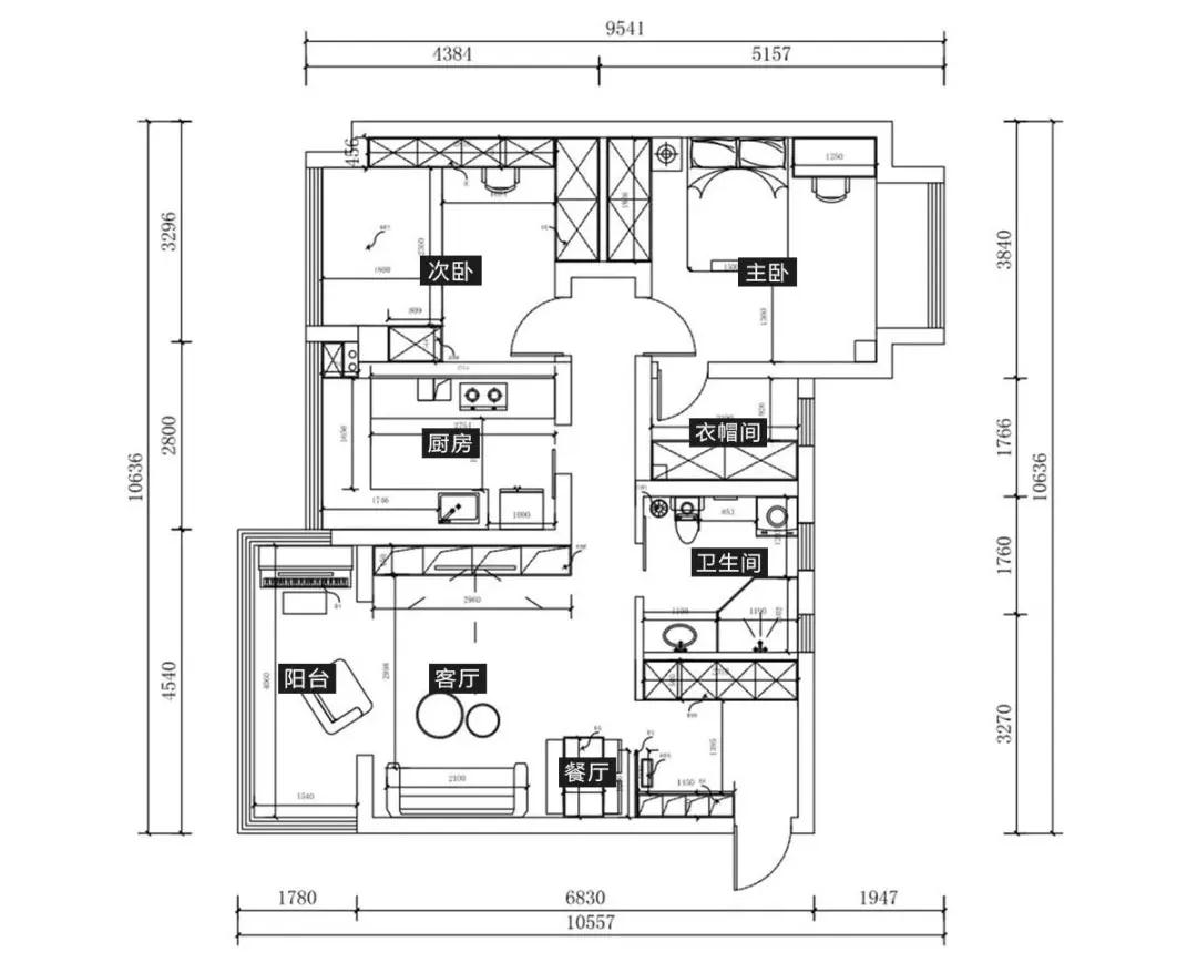 泛黄白墙、陈旧水晶灯统统过时！91㎡二手房用改造证明脱胎换骨