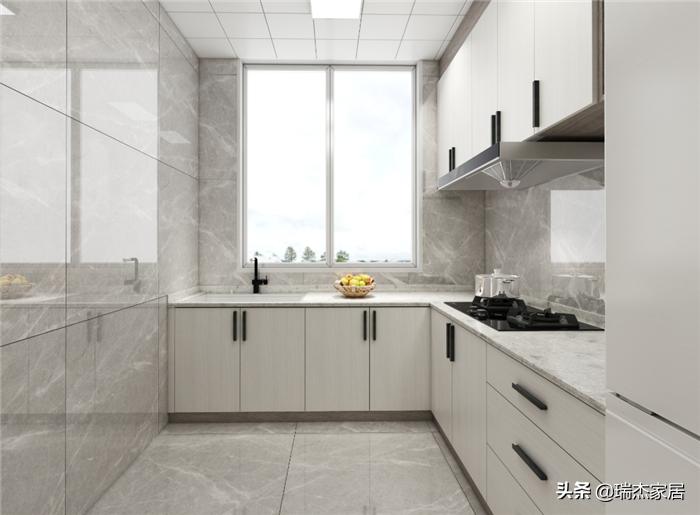 木饰面格栅轻奢风格装修效果图,黑白对比色彩构成简单图片