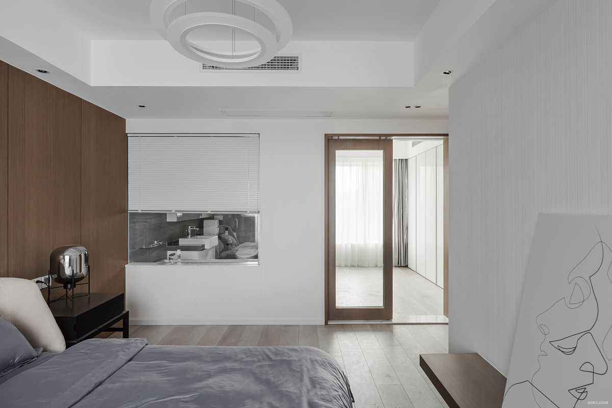 卫生间门对着床可以挂门帘解决吗,卫生间门对着次卧室怎么装修好看