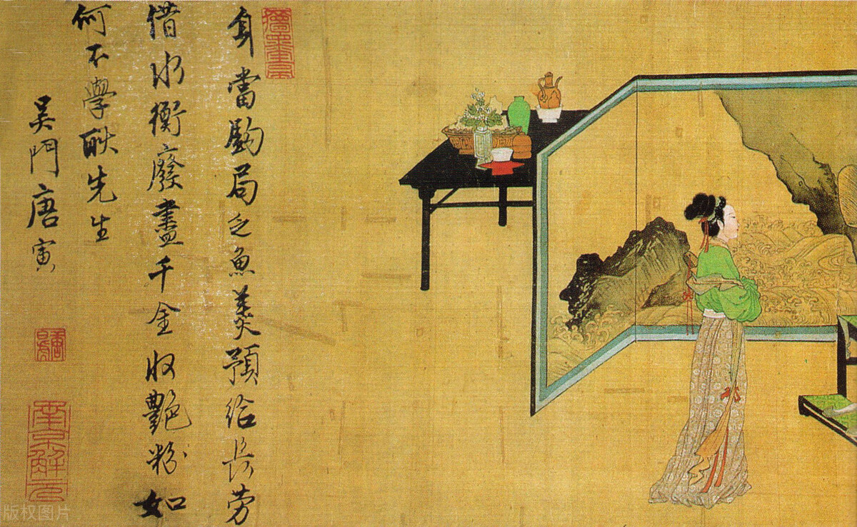 明朝唐伯虎的仕女图,明朝最贵的字画