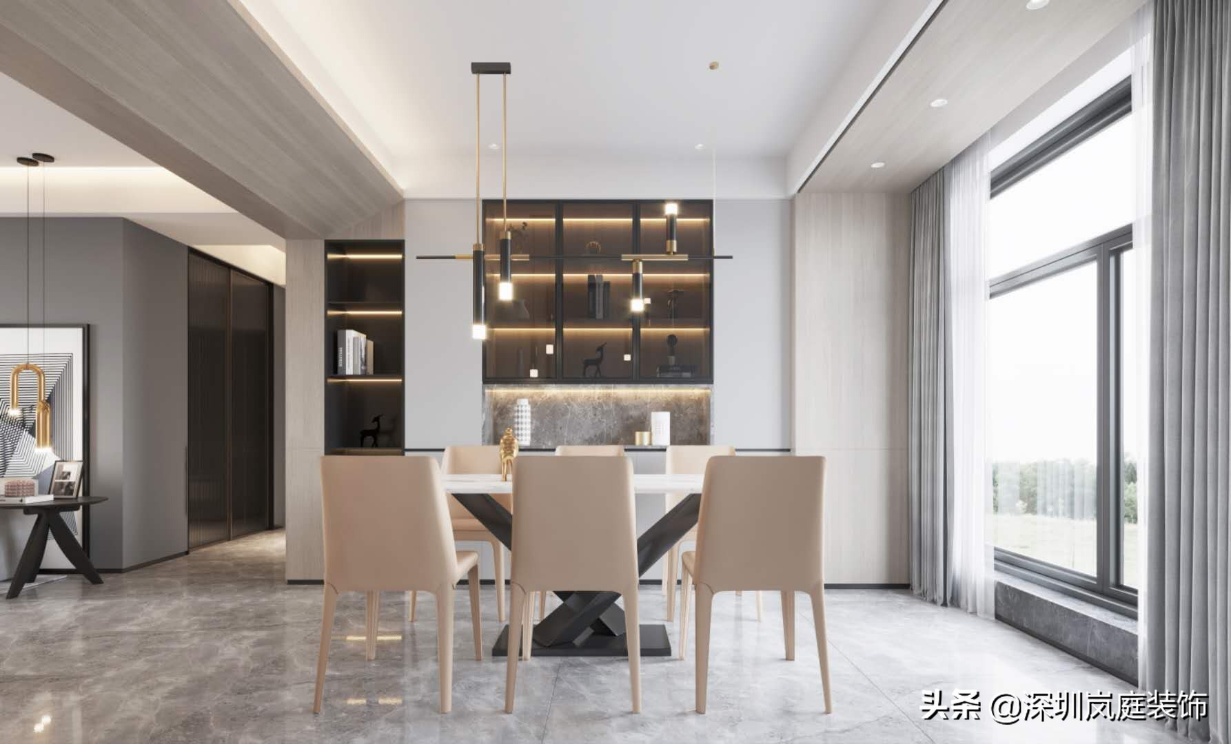 南山现代简约风装修,深圳轻奢风格装修设计推荐