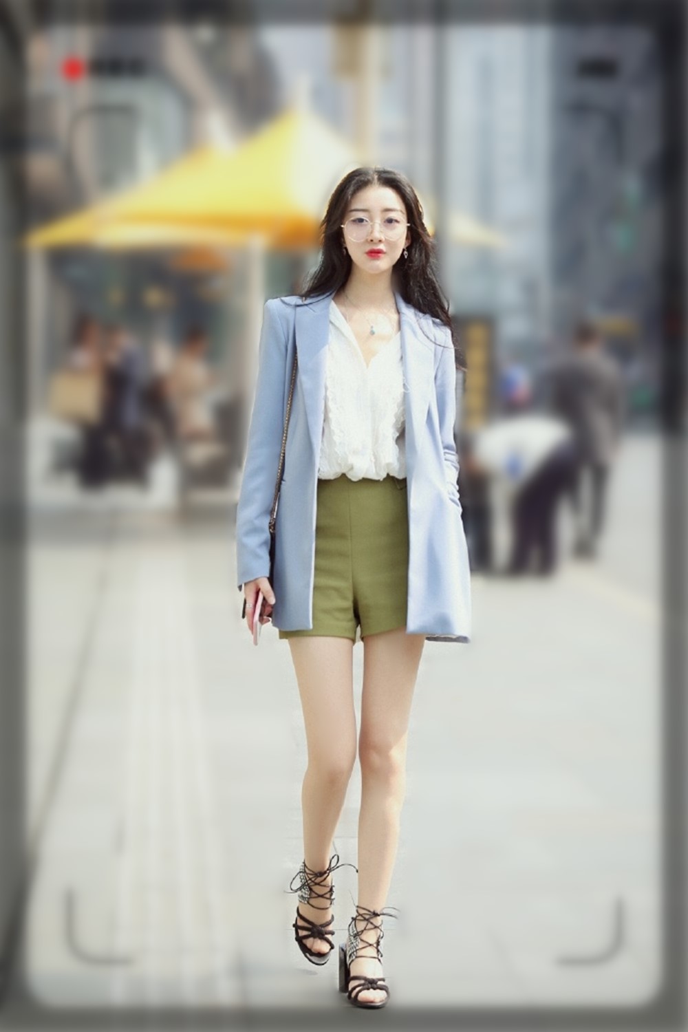 大长腿牛仔短裤,牛仔短裤夏天穿着方便更好搭配