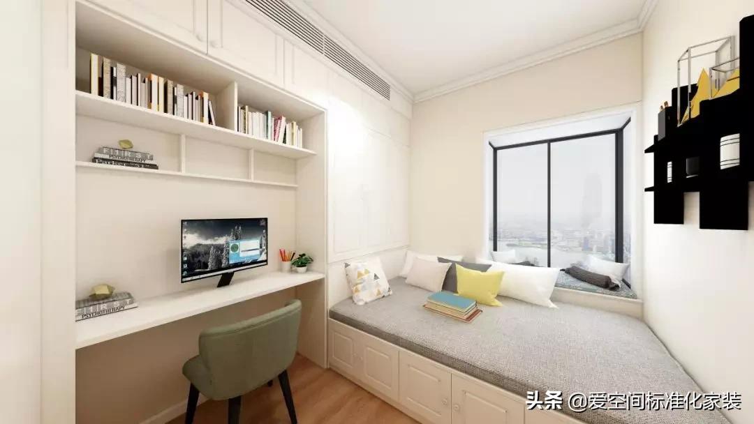 10款狭长小户型衣帽间装修效果图,客餐厅一体顶设计