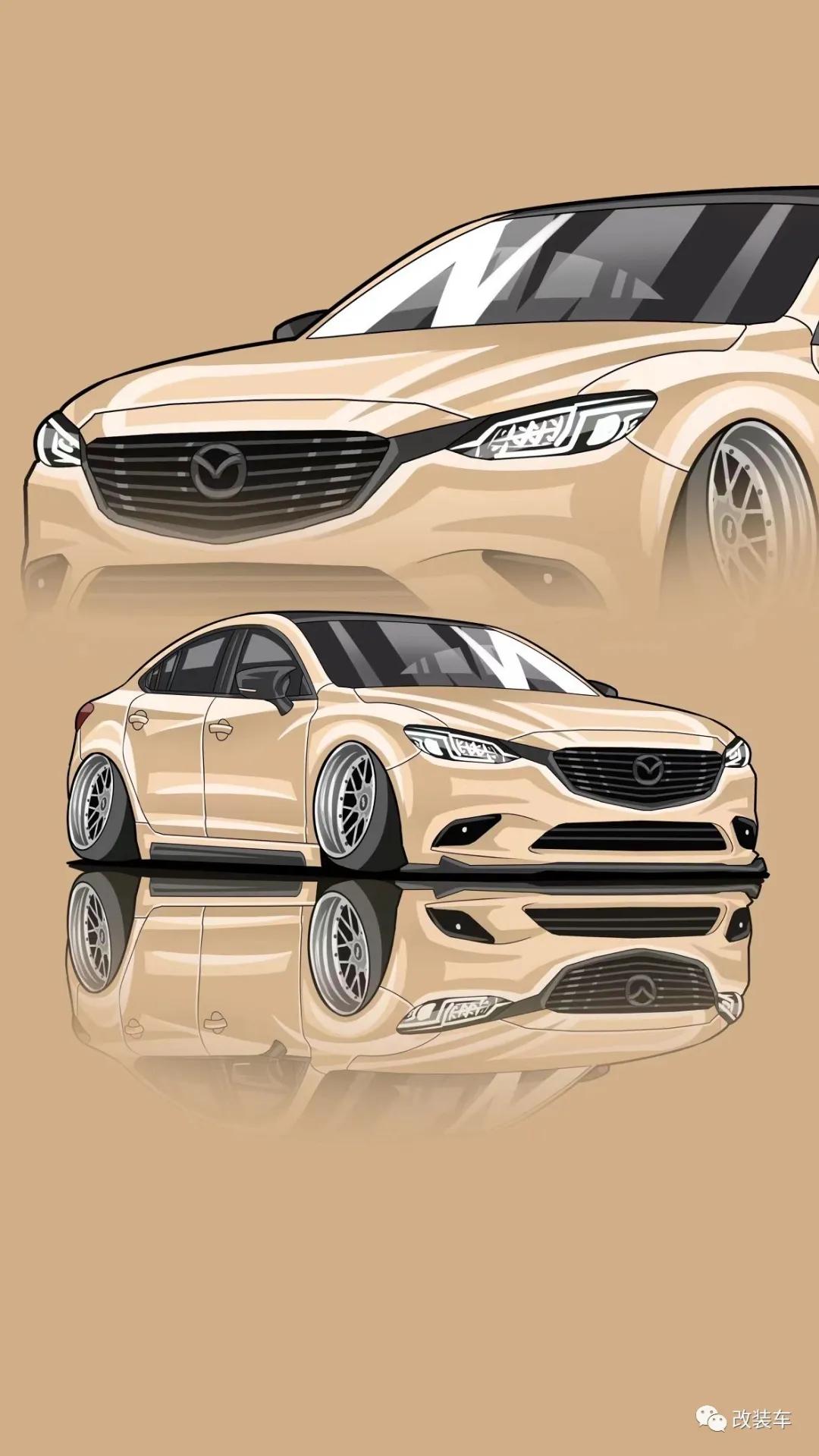 马自达阿特兹改装外观全过程,2018款马自达阿特兹改装