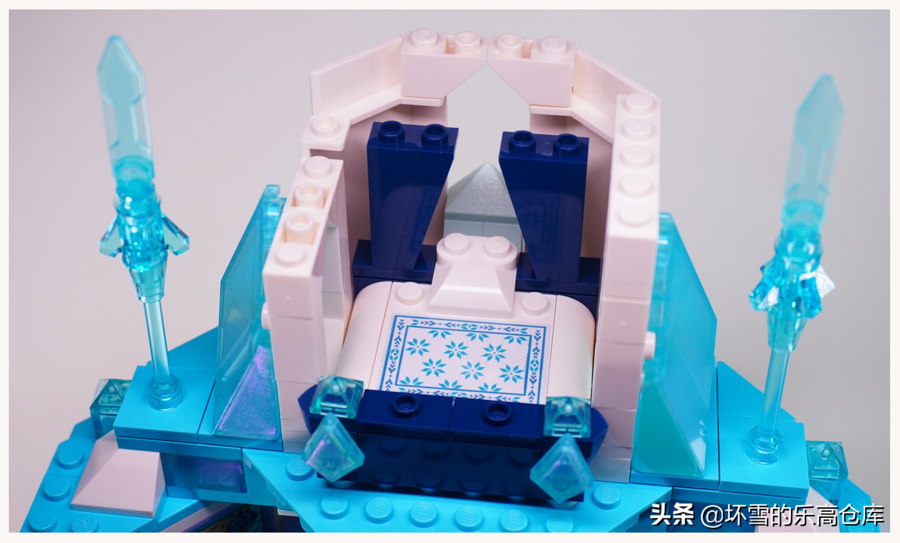 乐高迪士尼粉色城堡开箱,少女心乐高公主城堡