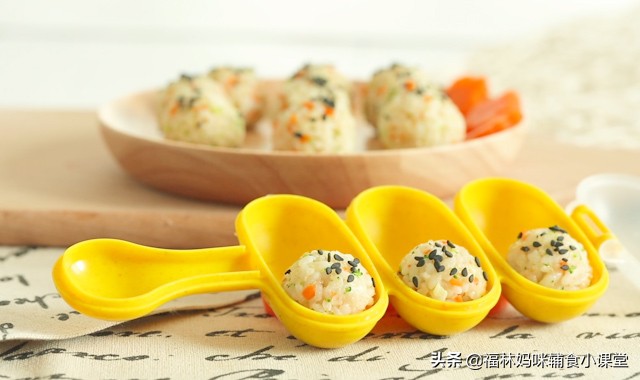 剩米饭做蔬菜水果饭团,剩米饭和菠菜可以做什么辅食