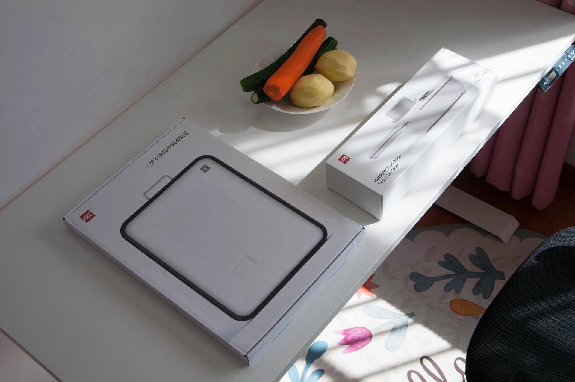 多功能切菜器厨房必备好物推荐,多功能不锈钢双面切菜板