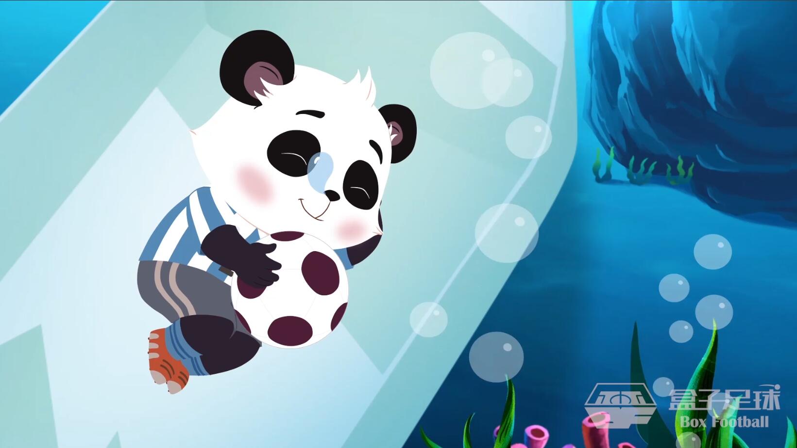 大耳朵熊猫来啦！小朋友们一起学足球吧！