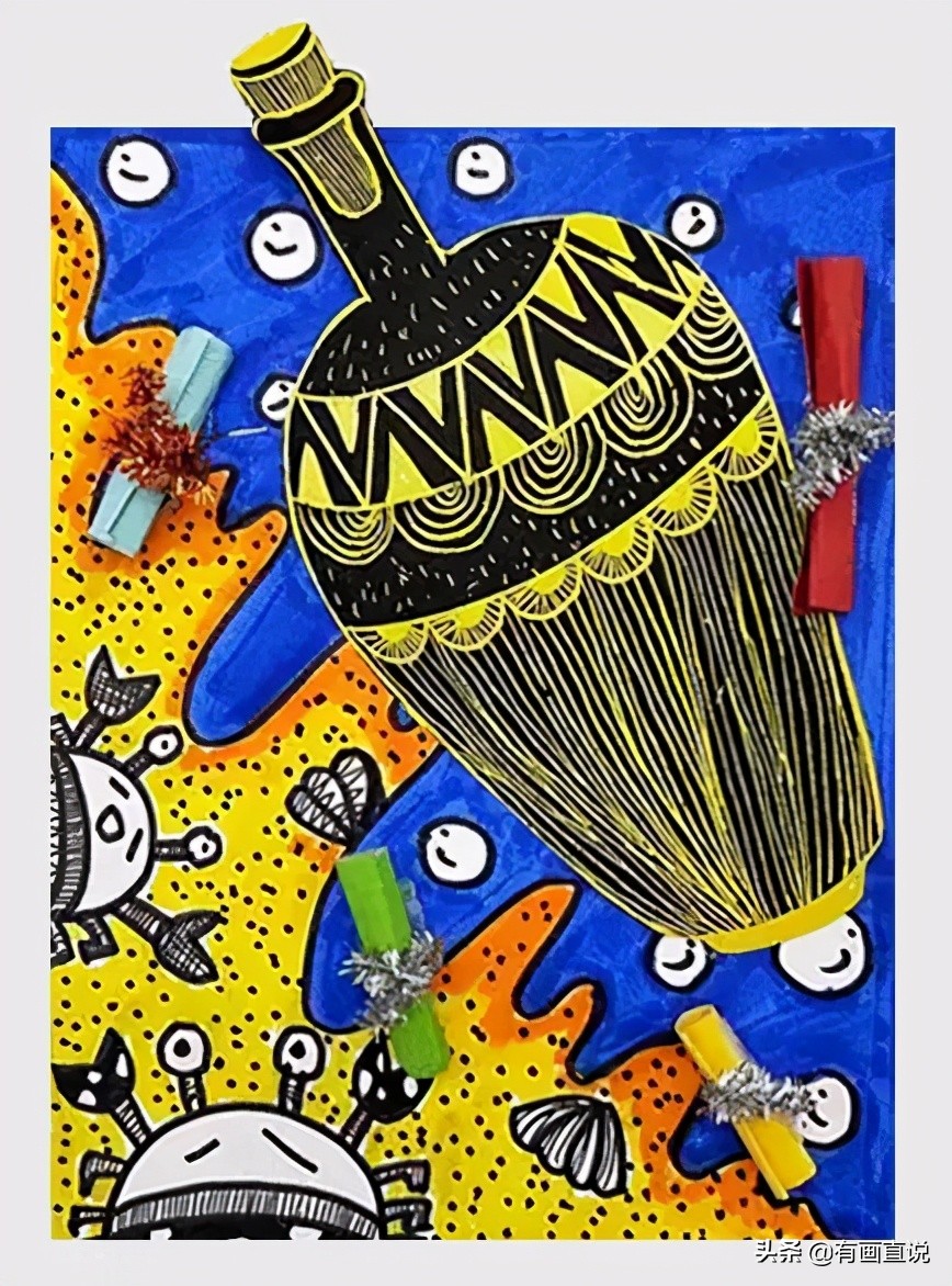 儿童创意画7-10岁变废为宝,儿童创意画7-10岁