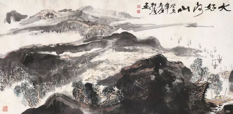 赵松涛人物画欣赏,临摹赵松涛山水画