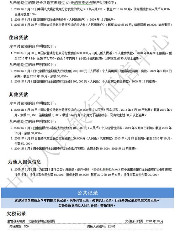 征信报告里面的机构查询记录明细,企业征信报告网上查询电子版打印