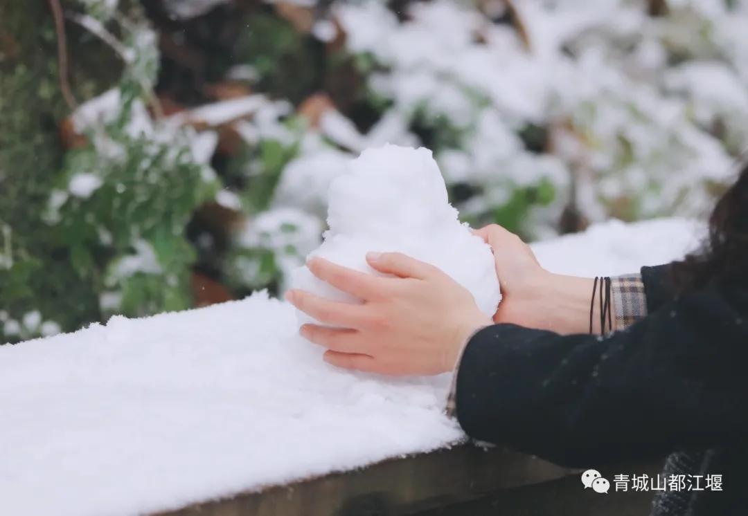 无雪不成冬,都江堰玩雪一日游