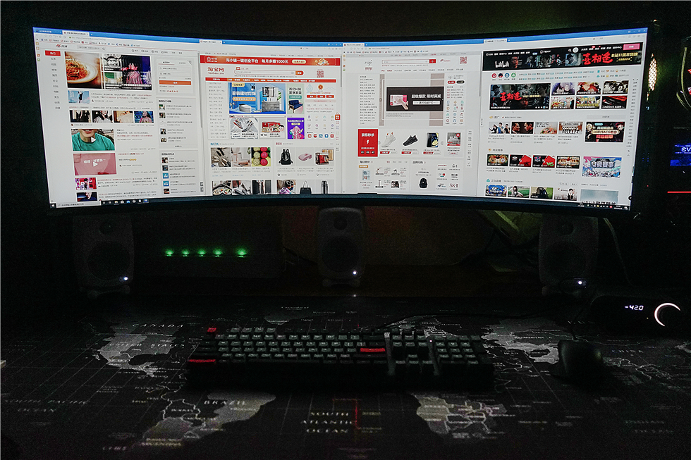 三星玄龙骑士49寸显示器测评144hz,49寸显示器曲率1500和1800