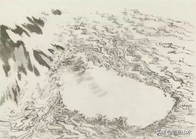 国画山水的水的画法,国画水的画法视频教程