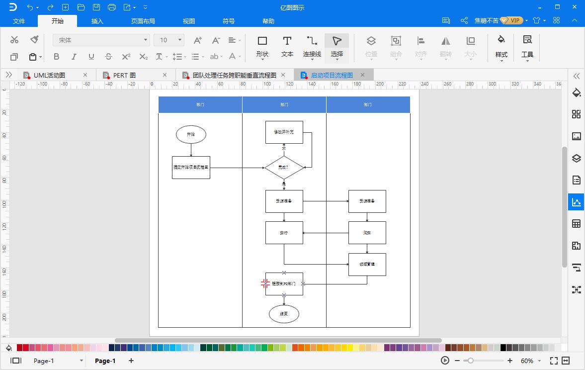 迅捷泳道图怎么画,泳道图如何绘制