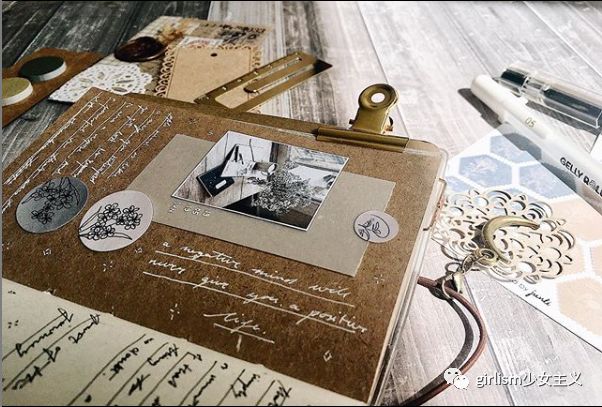 可爱的日系风手帐,简单又可爱的蓝色系手帐