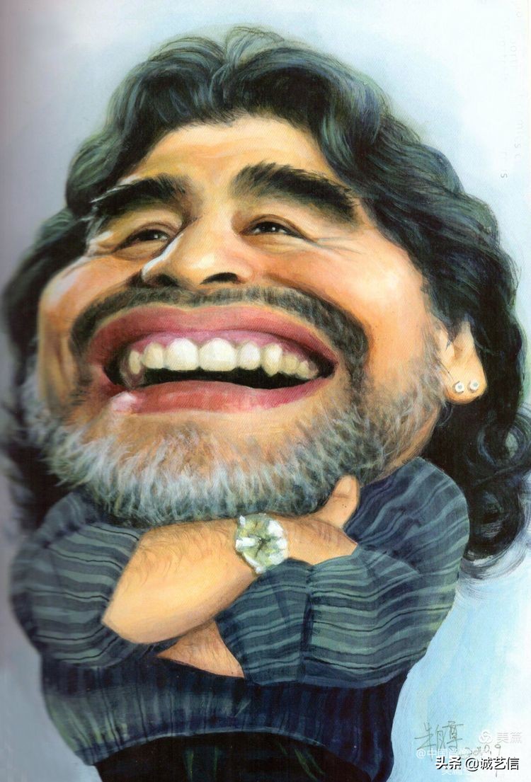 马拉多纳高清漫画壁纸,马拉多纳漫画