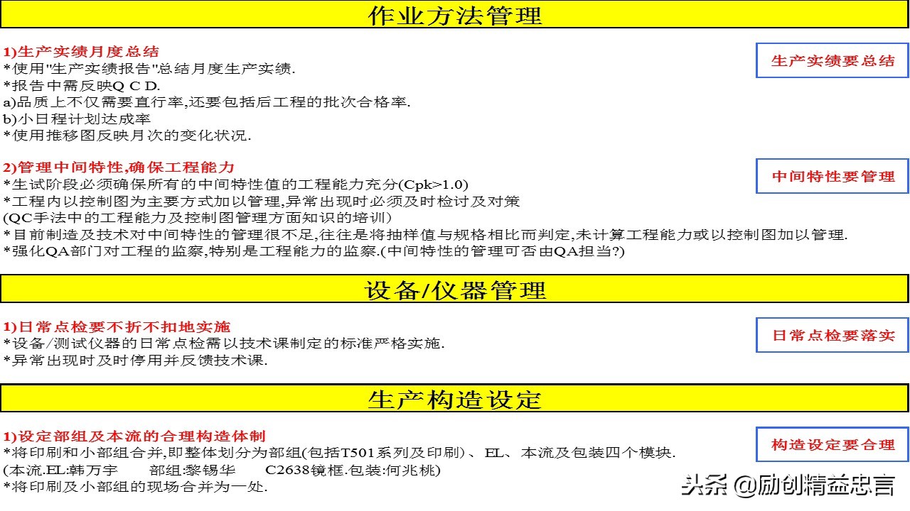 爆款课程PPT分享丨改善绝非小打小闹改善是集小善而达至臻