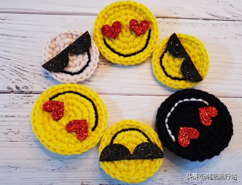 漂亮的钩针饰品,钩针小饰品教程图解